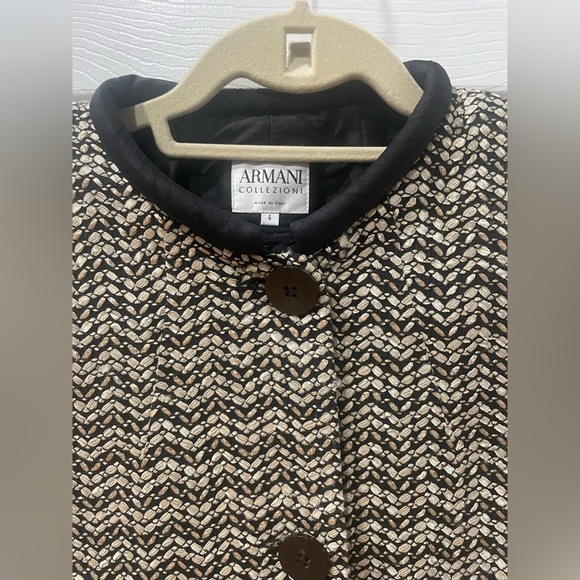 ARMANI Collezioni Blazer tweed silk lined Excellent Size 6 Stunning Made Italy - Picture 3 of 12